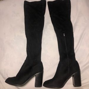 Bar III Womens Suede Over Knee boots
